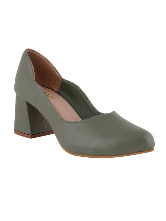 Footwear, Women Footwear, Olive Pumps