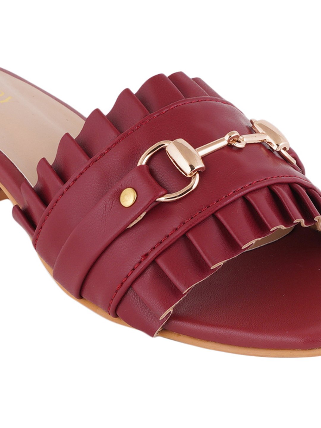 Footwear, Women Footwear, Maroon Sandals