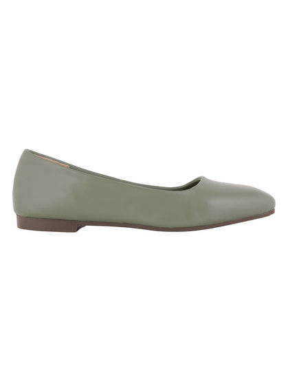 Footwear, Women Footwear, Olive Ballerinas