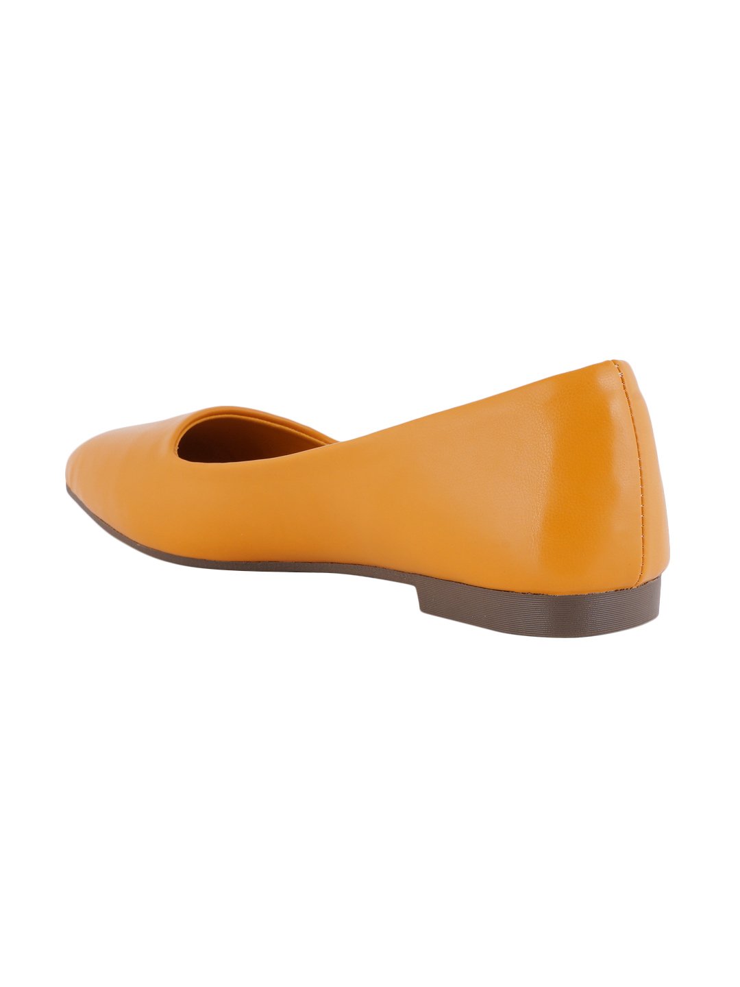 Footwear, Women Footwear, Mustard Ballerinas