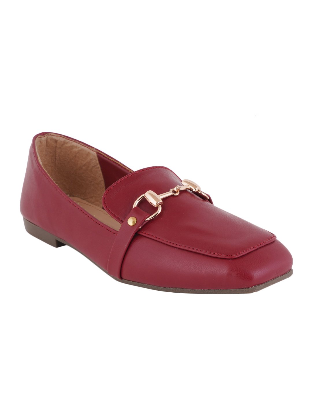 Footwear, Women Footwear, Maroon Loafers