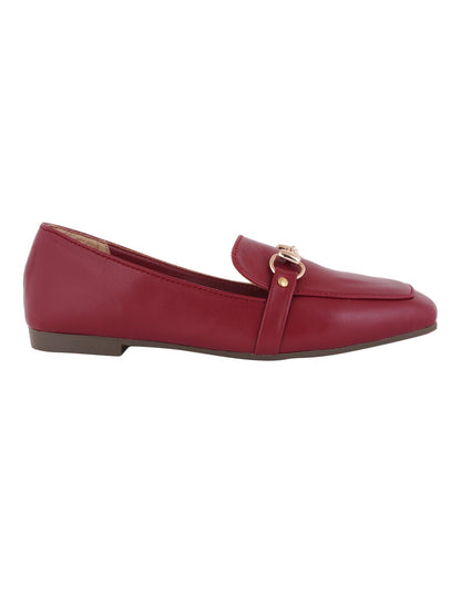 Footwear, Women Footwear, Maroon Loafers