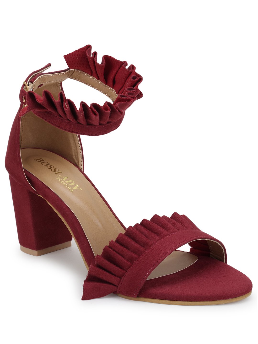 Footwear, Women Footwear, Burgundy Sandals