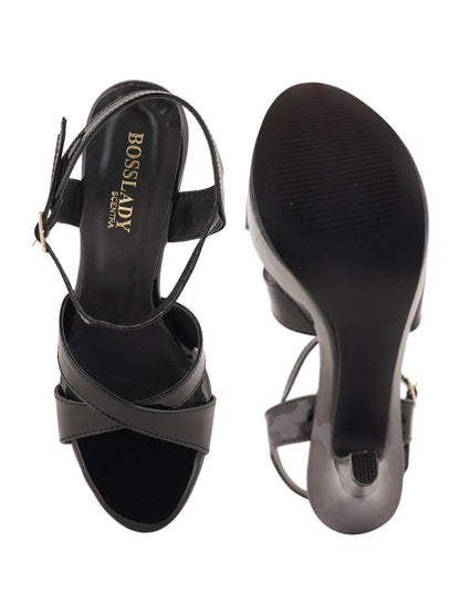 Footwear, Women Footwear, Black Sandals