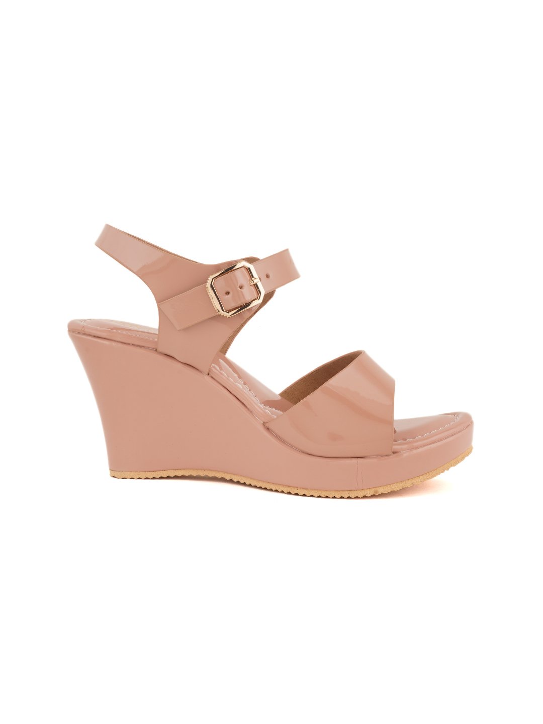 Footwear, Women Footwear, Peach Wedges