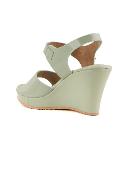 Footwear, Women Footwear, Sea Green Wedges