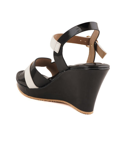 Footwear, Women Footwear, Black Wedges