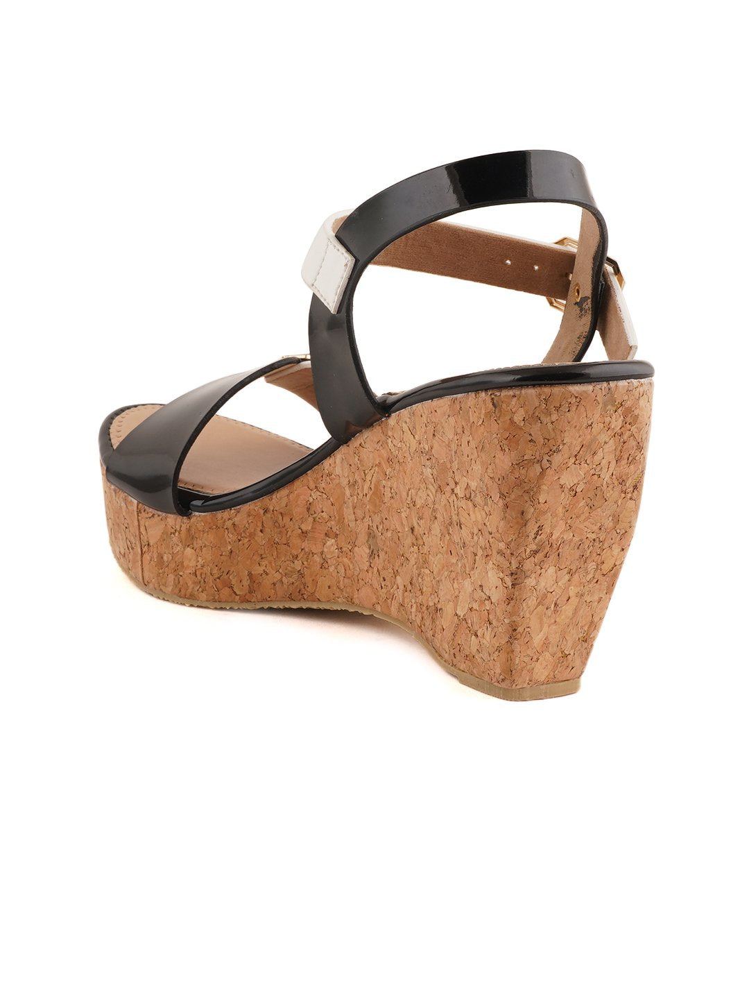 Footwear, Women Footwear, Black Wedges