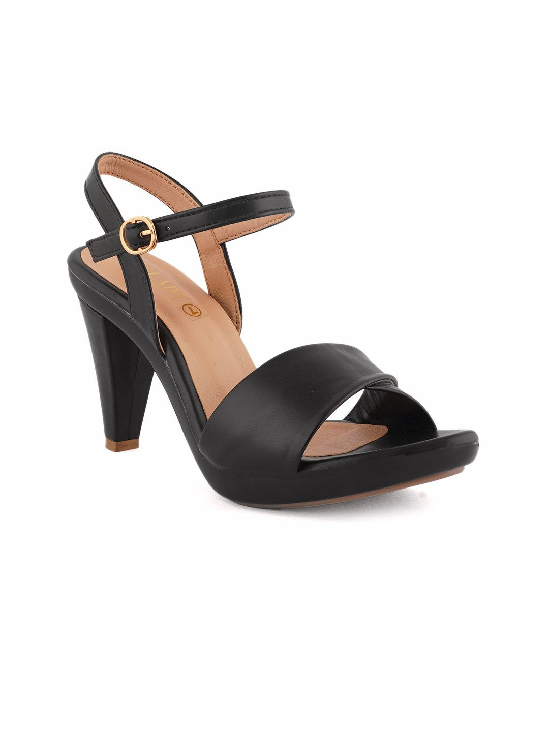 Women BLACK Solid/Plain Sandals