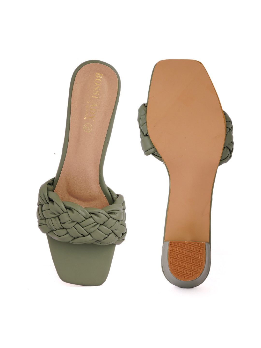 Footwear, Women Footwear, Green Sandals