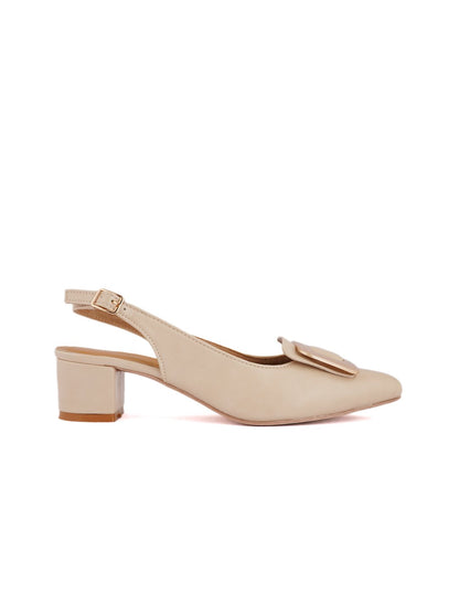 Footwear, Women Footwear, Beige Pumps