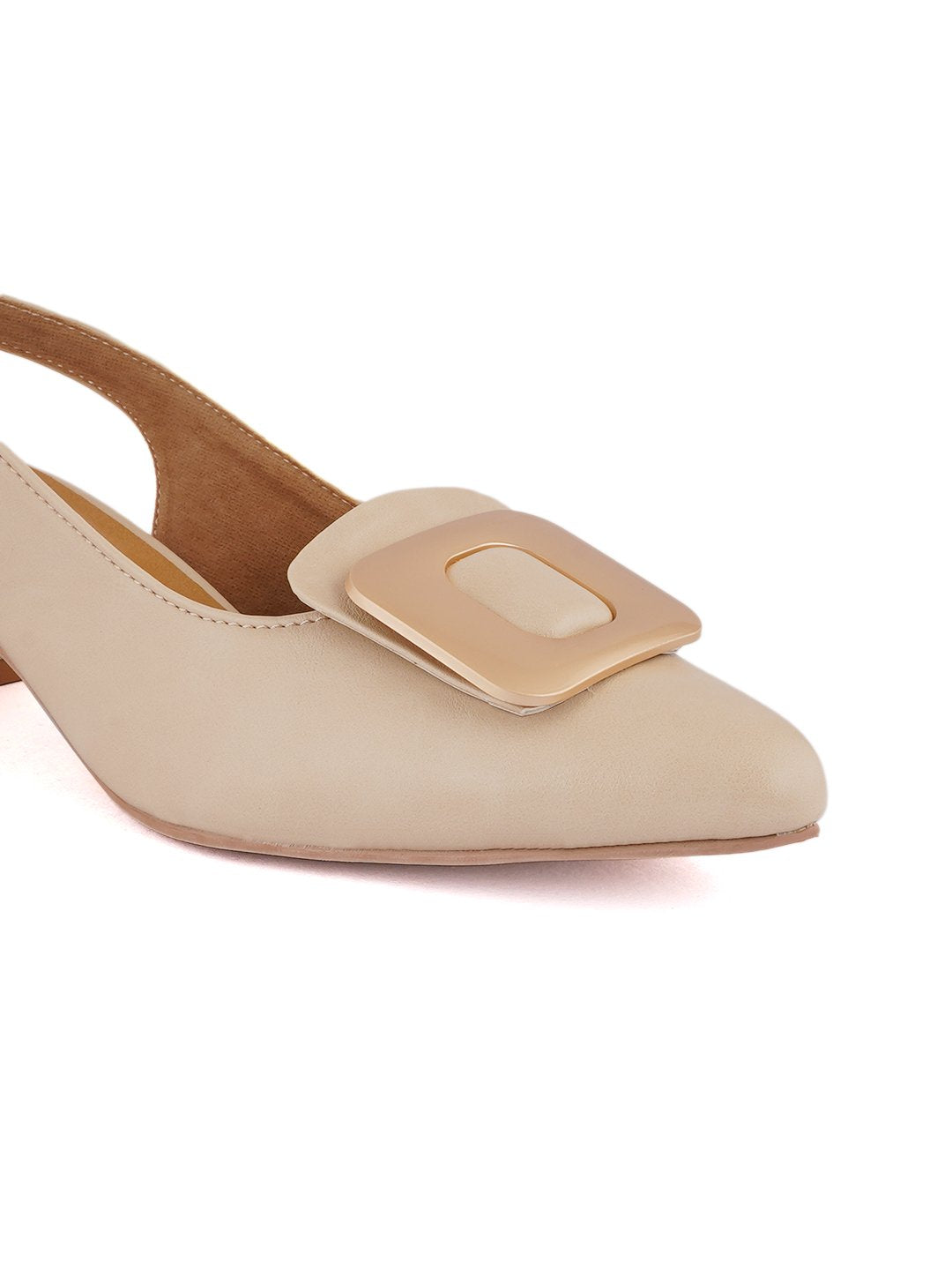 Footwear, Women Footwear, Beige Pumps