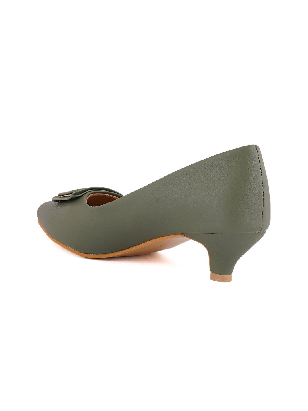 Footwear, Women Footwear, Green Pumps