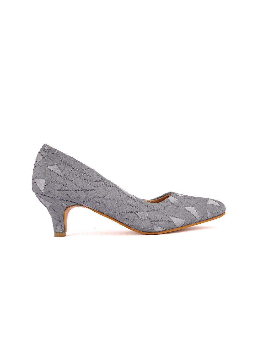 Footwear, Women Footwear, Grey Pumps