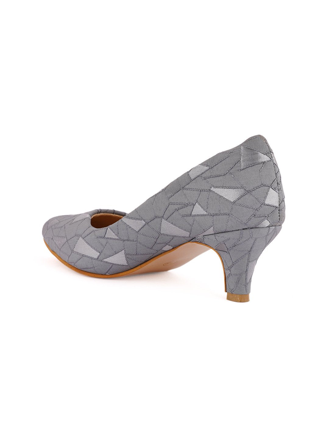 Footwear, Women Footwear, Grey Pumps