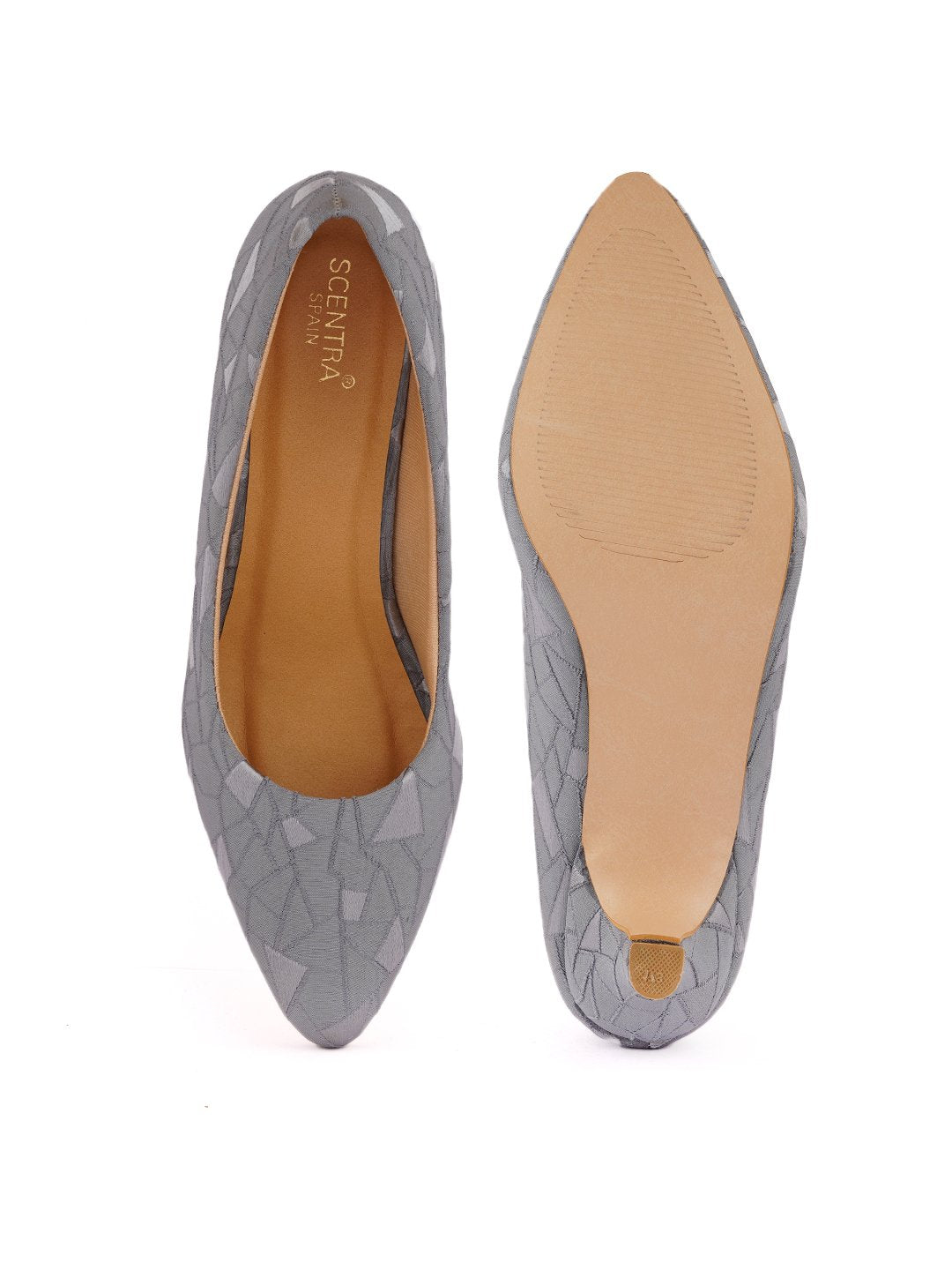 Footwear, Women Footwear, Grey Pumps