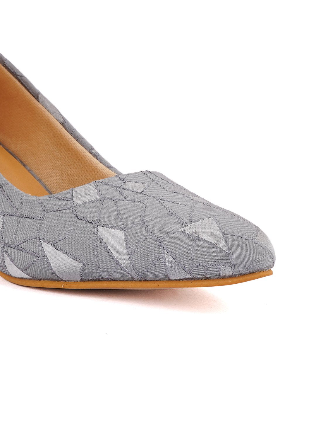 Footwear, Women Footwear, Grey Pumps