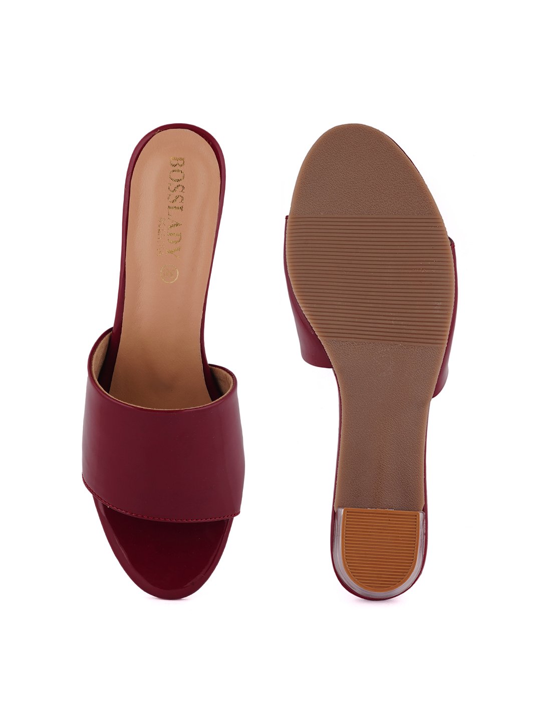 Footwear, Women Footwear, Maroon Sandals