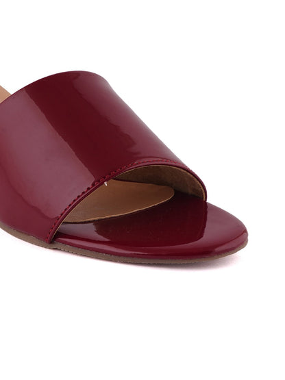 Footwear, Women Footwear, Maroon Sandals