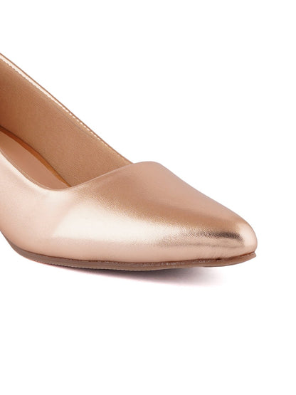 Footwear, Women Footwear, Rose Gold Pumps