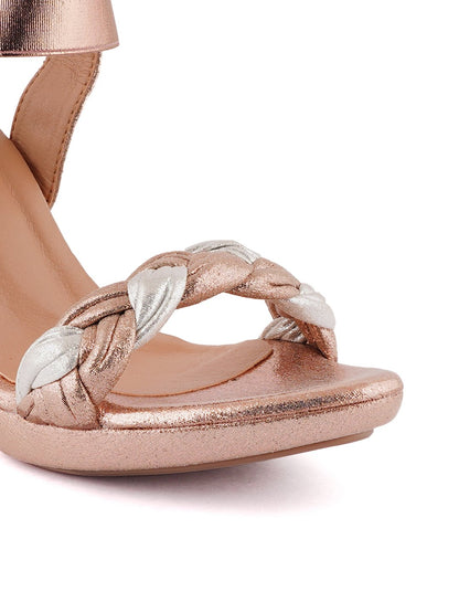 Footwear, Women Footwear, Rose Gold Sandals