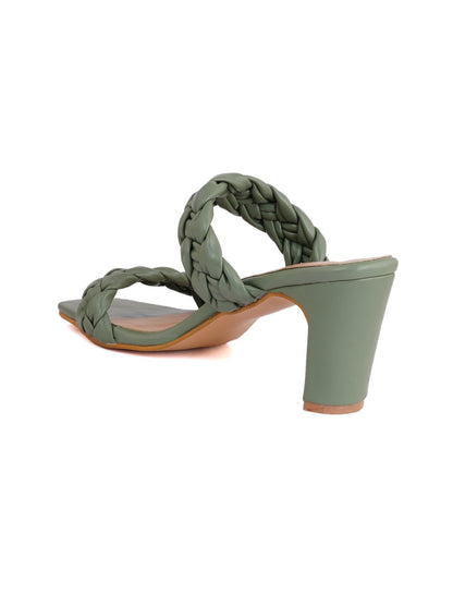 Footwear, Women Footwear, Green Sandals