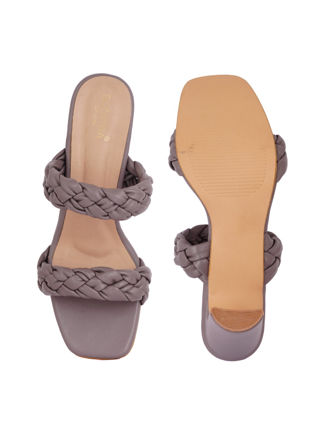 Footwear, Women Footwear, Grey Sandals