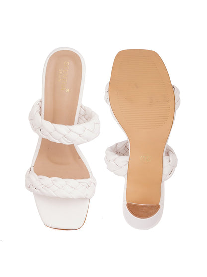 Footwear, Women Footwear, White Sandals