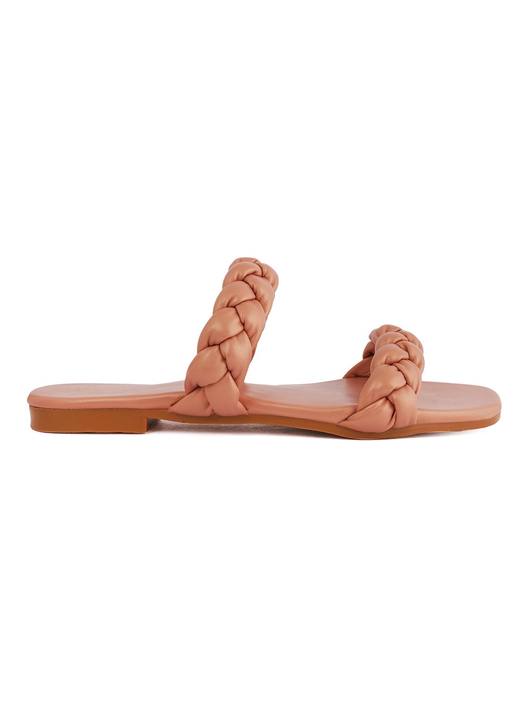 Footwear, Women Footwear, Peach Open Toe Flats