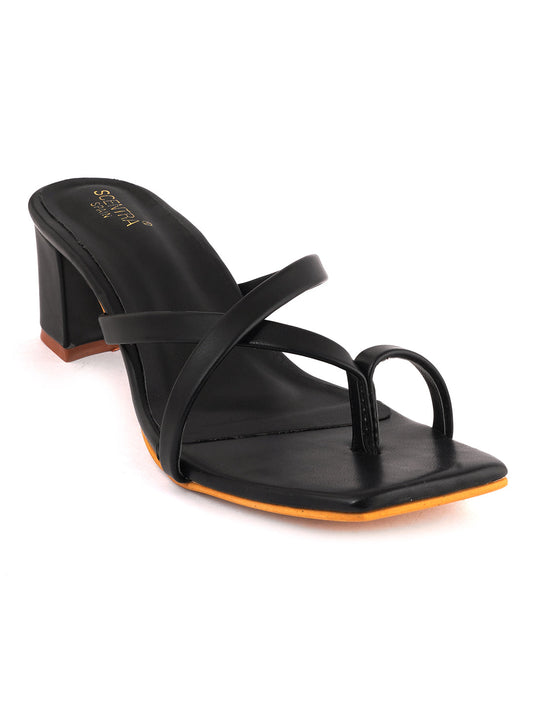 Footwear, Women Footwear, Black Sandals