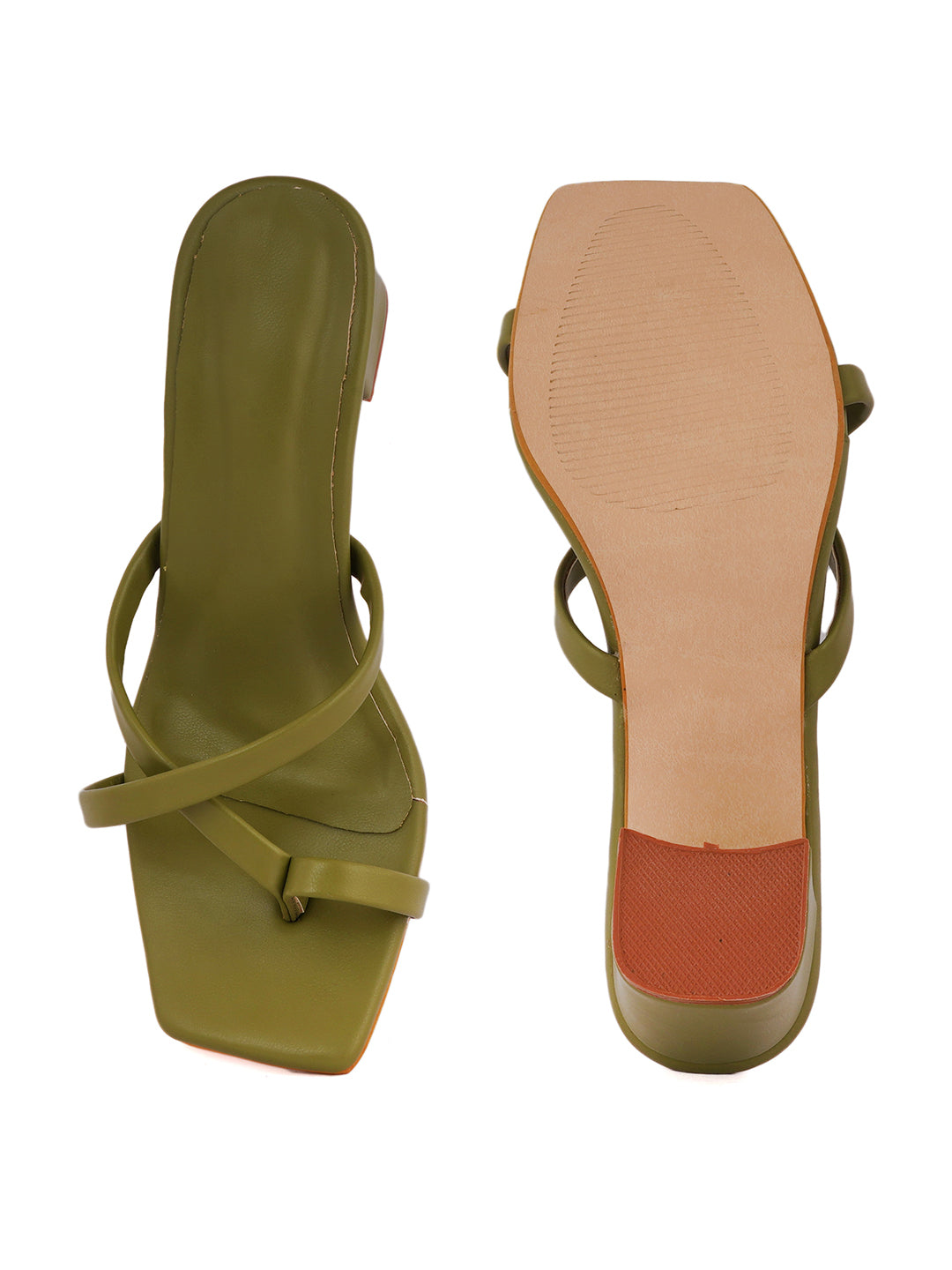 Footwear, Women Footwear, Olive Sandals