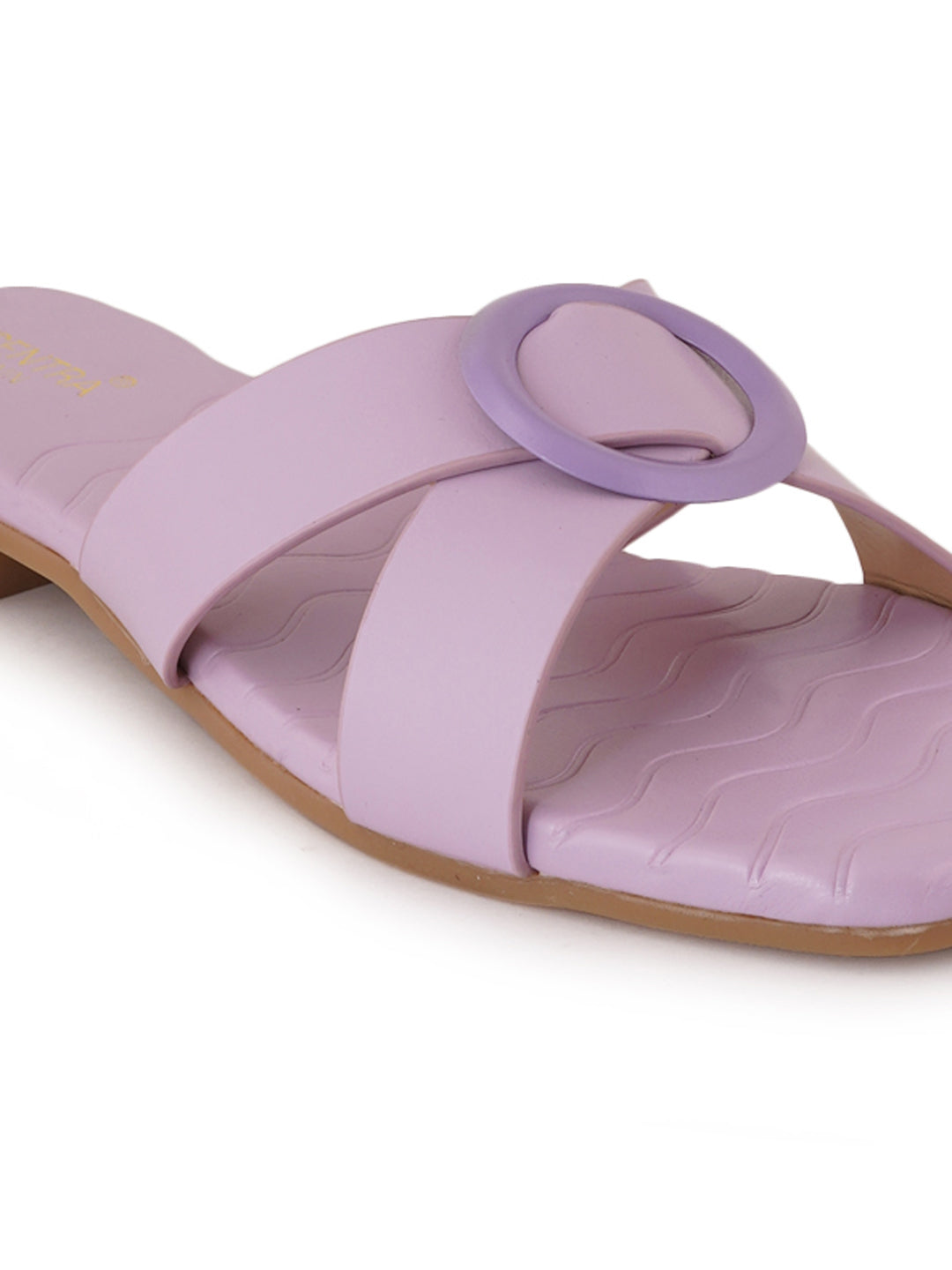 Footwear, Women Footwear, Purple Open Toe Flats