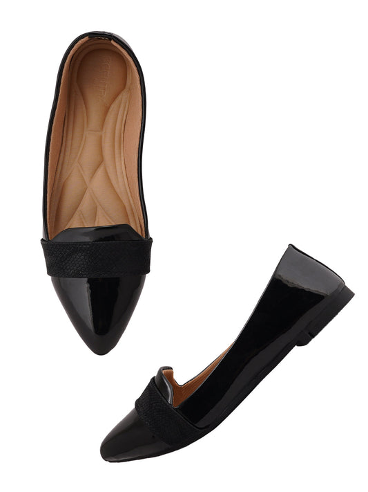 Footwear, Women Footwear, BLACK, Flats