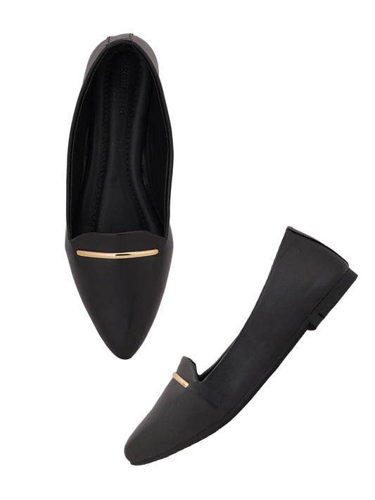 Footwear, Women Footwear, BLACK, Flats