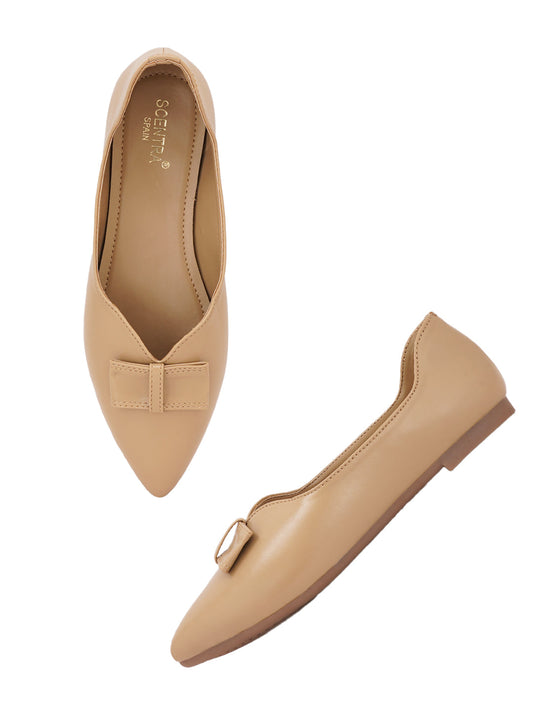 Footwear, Women Footwear, BEIGE, Flats