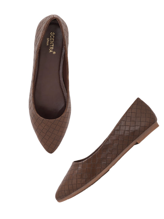 Footwear, Women Footwear, BROWN, Flats