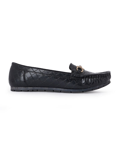 Footwear, Women Footwear, Black Loafers