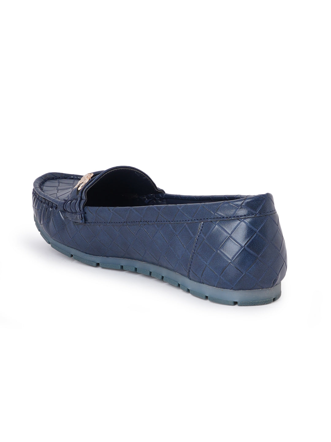 Footwear, Women Footwear, Navy Blue Loafers