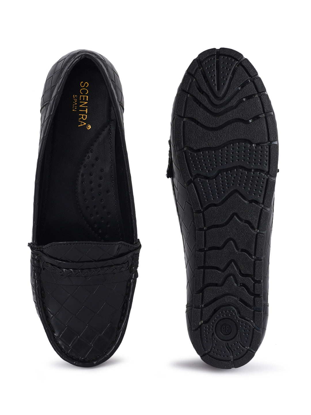 Footwear, Women Footwear, Black Loafers