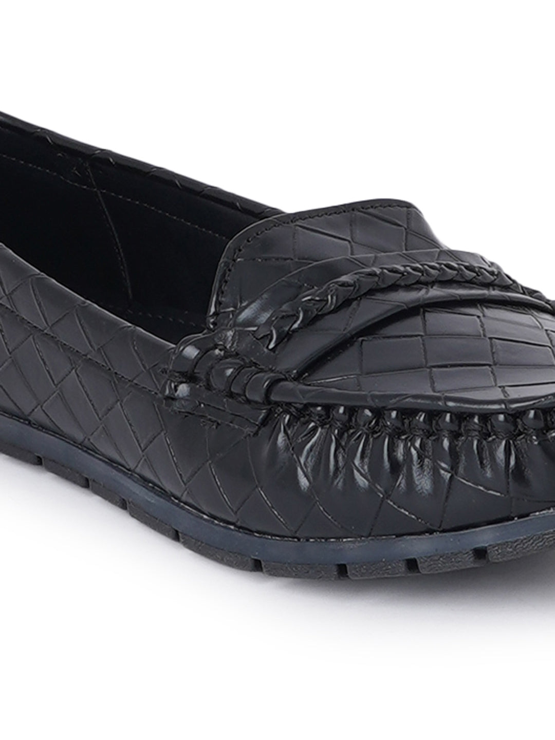 Footwear, Women Footwear, Black Loafers