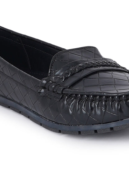 Footwear, Women Footwear, Black Loafers