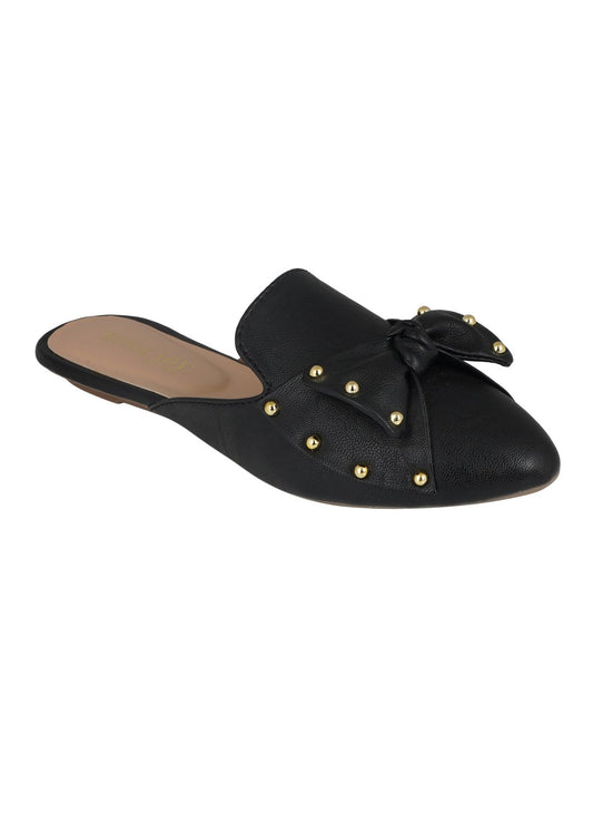 Footwear, Women Footwear, Black Mules