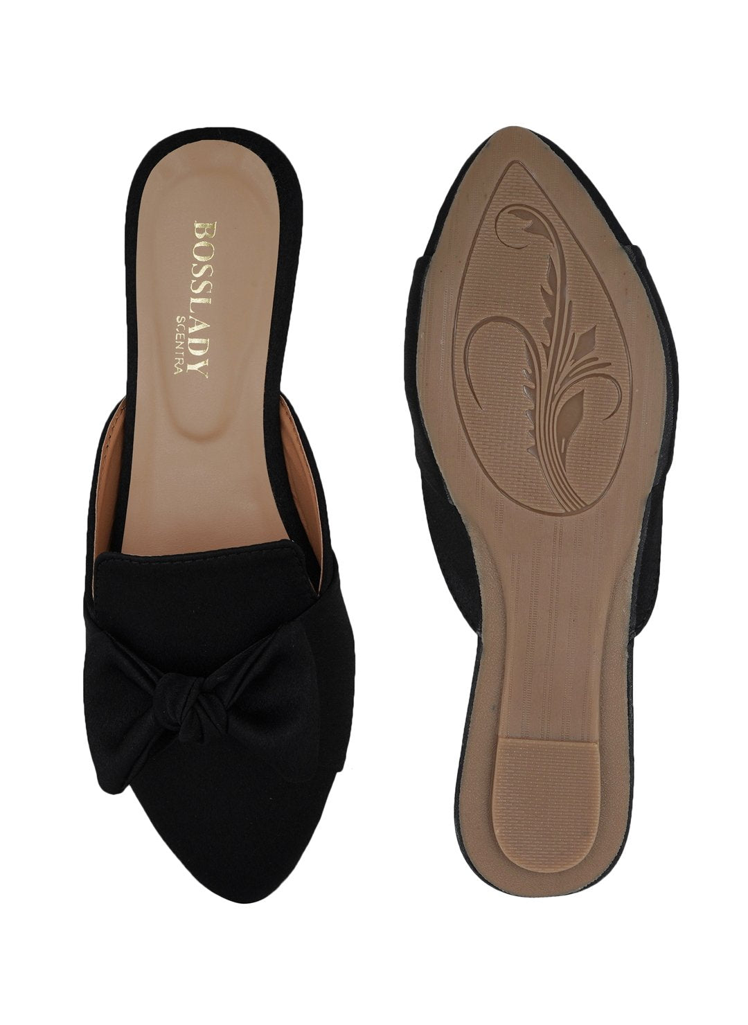 Footwear, Women Footwear, Black Mules