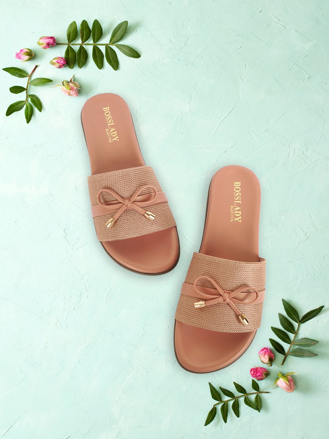 Footwear, Women Footwear, Nude Open Toe Flats