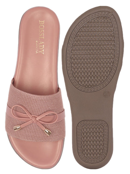 Footwear, Women Footwear, Nude Open Toe Flats