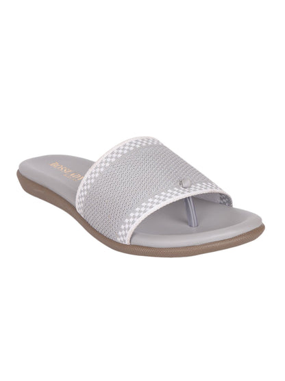 Footwear, Women Footwear, Grey One Toe Flats