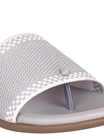 Footwear, Women Footwear, Grey One Toe Flats