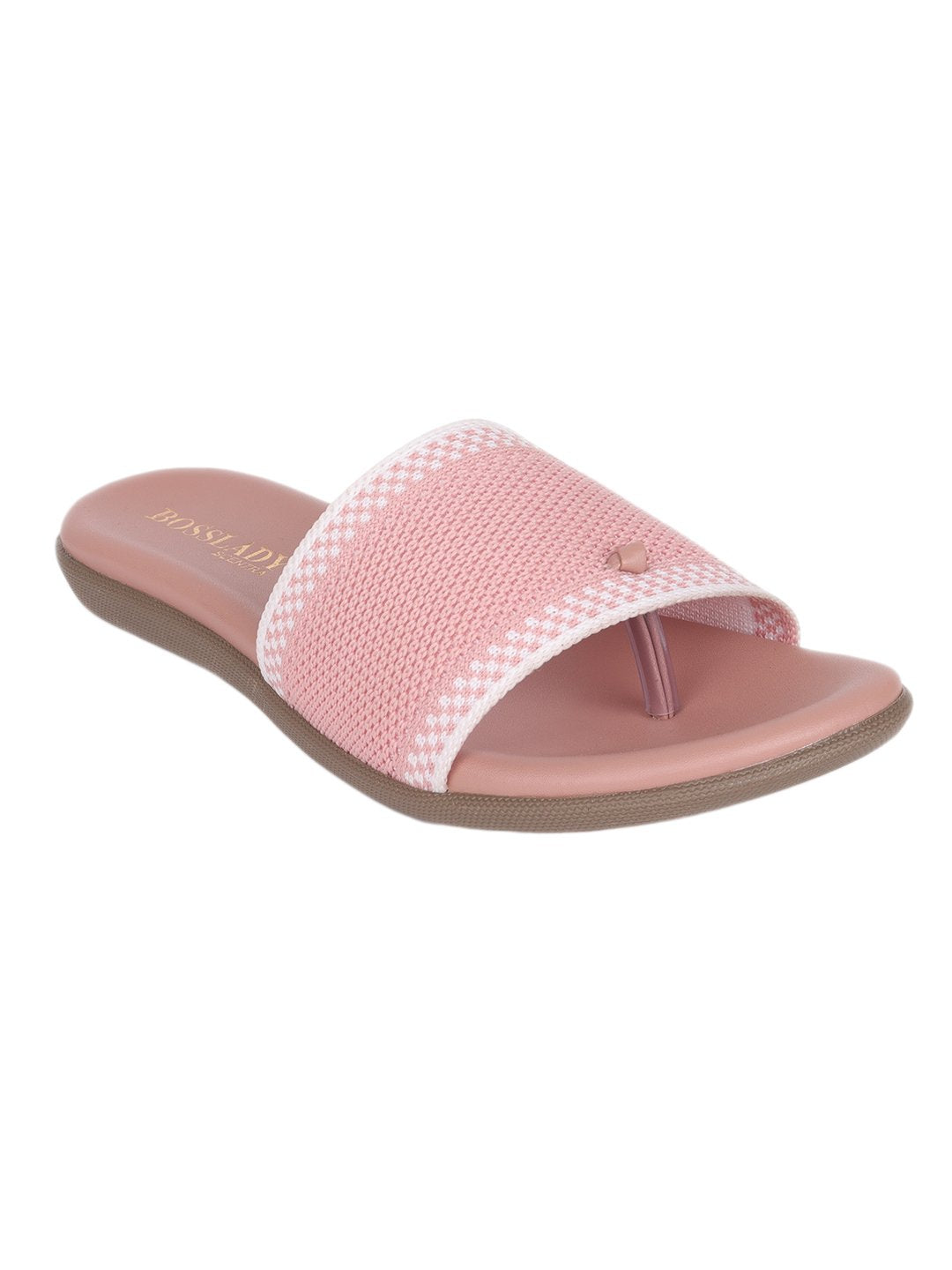 Footwear, Women Footwear, Pink One Toe Flats