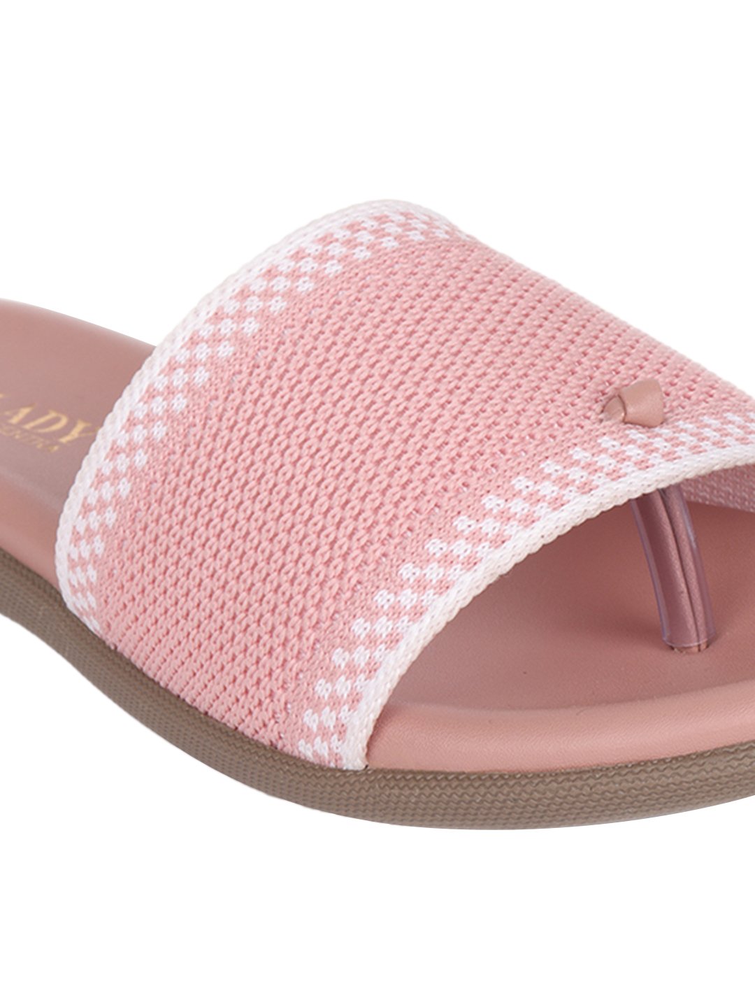 Footwear, Women Footwear, Pink One Toe Flats