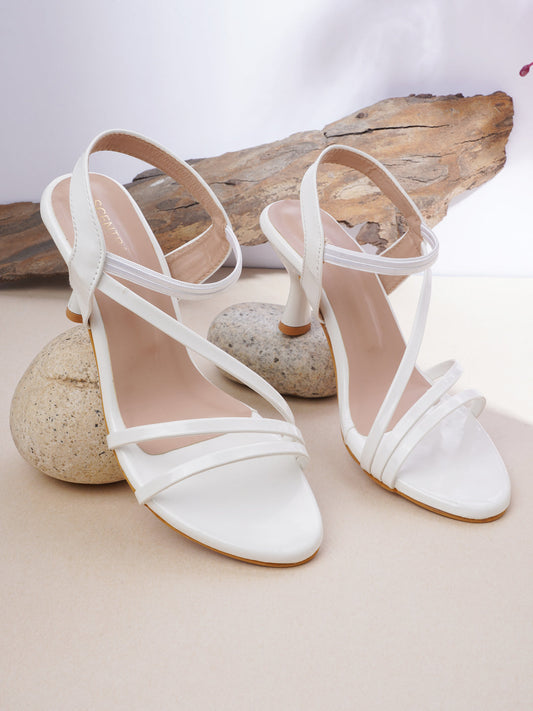 Footwear, Women Footwear, White Sandals